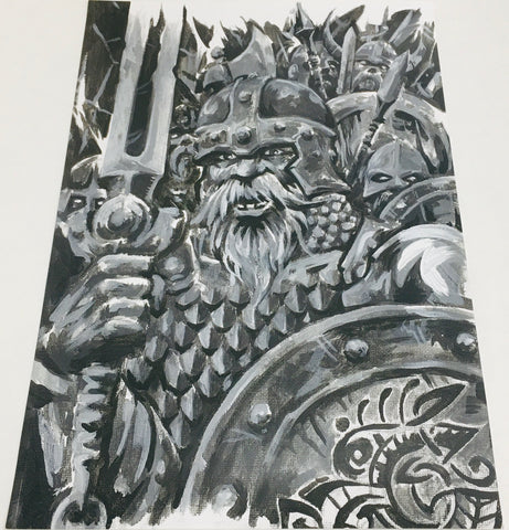 Micah Holland Viking with Viking Army Artist Print