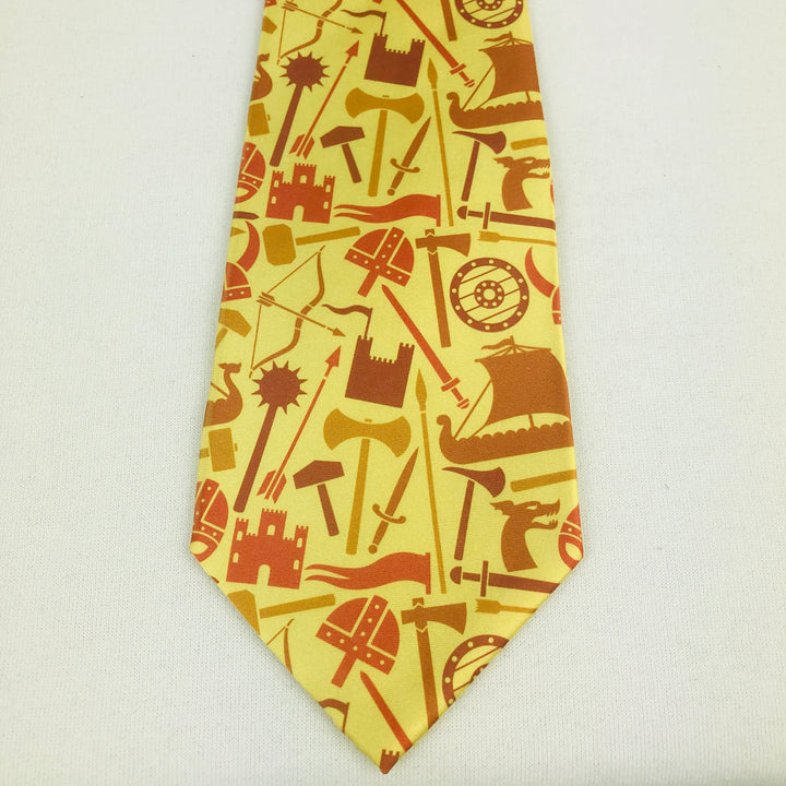 Viking ships & weapons Necktie