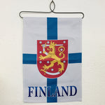 Finland Flag with Crest Garden Flag