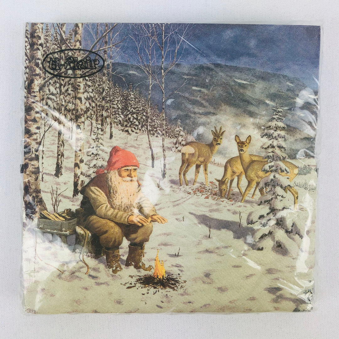 Jan Bergerlind Tomte & deer paper napkins