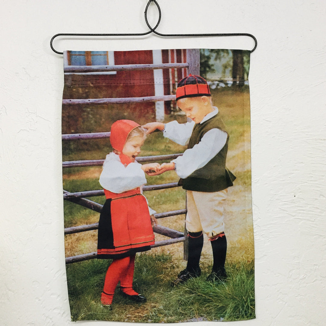 Swedish Dancing Kids Garden Flag