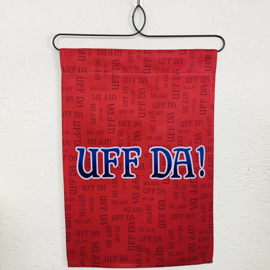 Uff Da garden flag