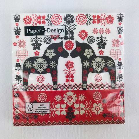 Dala Horse paper napkins
