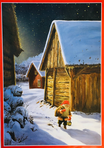 Jan Bergerlind Christmas Tomte poster