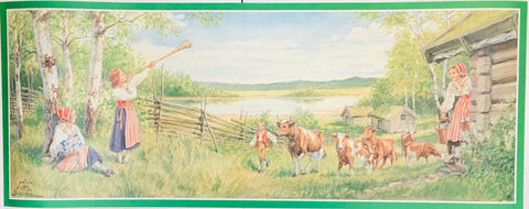 Curt Nystrom Milking Cows poster