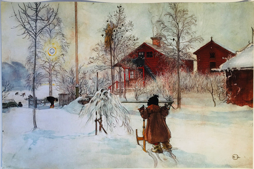 impuls Halvtreds kromatisk Carl Larsson The Yard and Wash house Artist Print – Gift Chalet