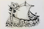 Micah Holland Viking Ship Artist Print