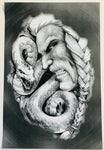 Micah Holland Viking with Serpent Artist Print