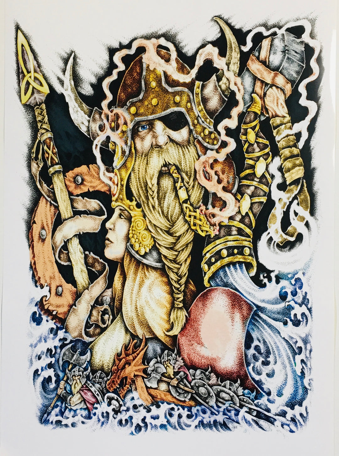 Micah Holland Viking God Odin Artist Print