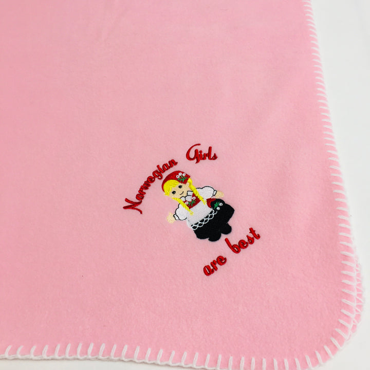 Fleece Baby Blanket - Norwegian Girls are Best