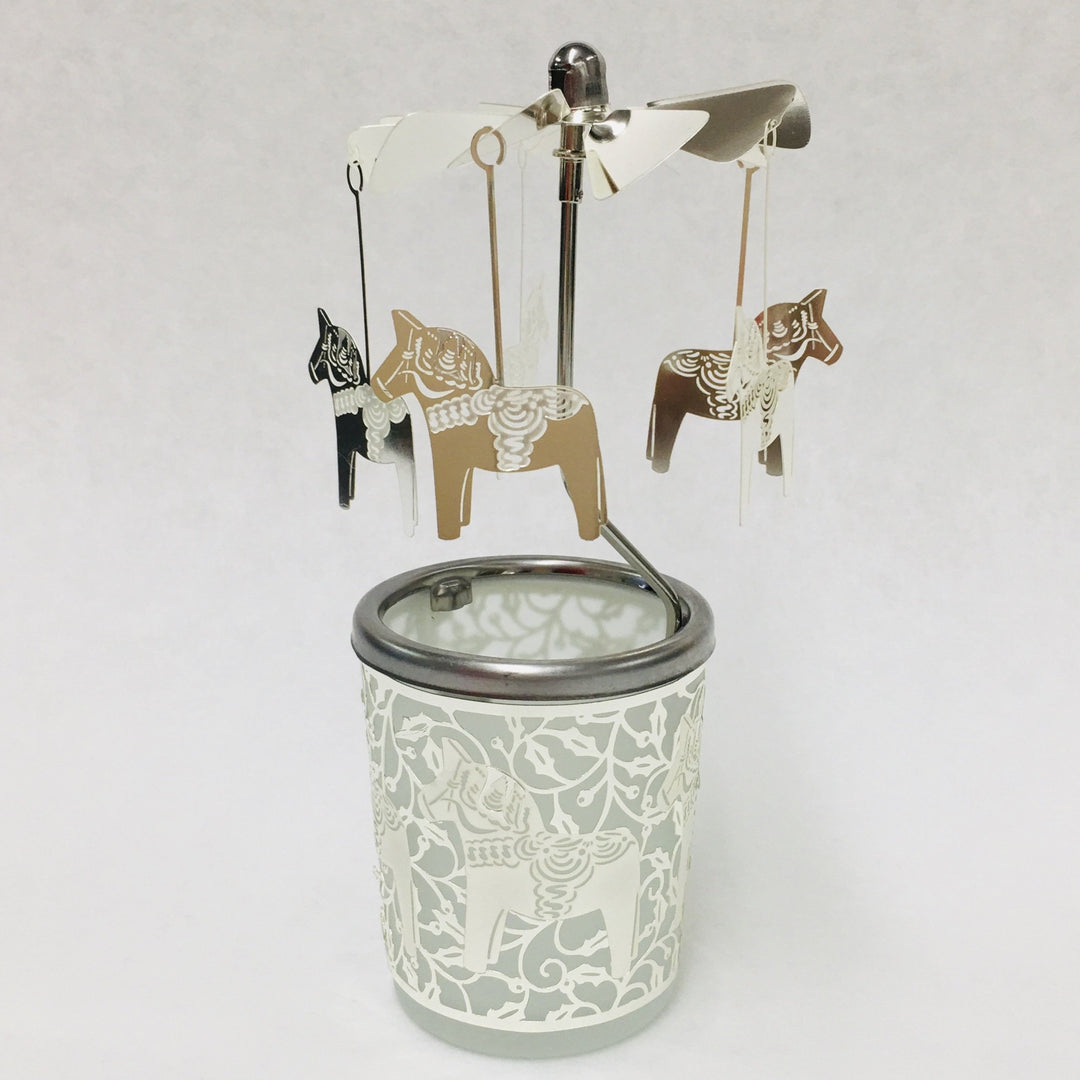 Dala Horse Carousel Votive