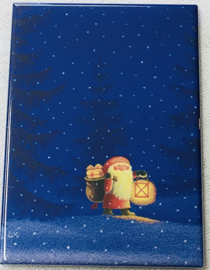 Rectangle Magnet, Eva Melhuish Tomte with Lantern