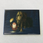 Rectangle Magnet, Eva Melhuish Tomte with horse