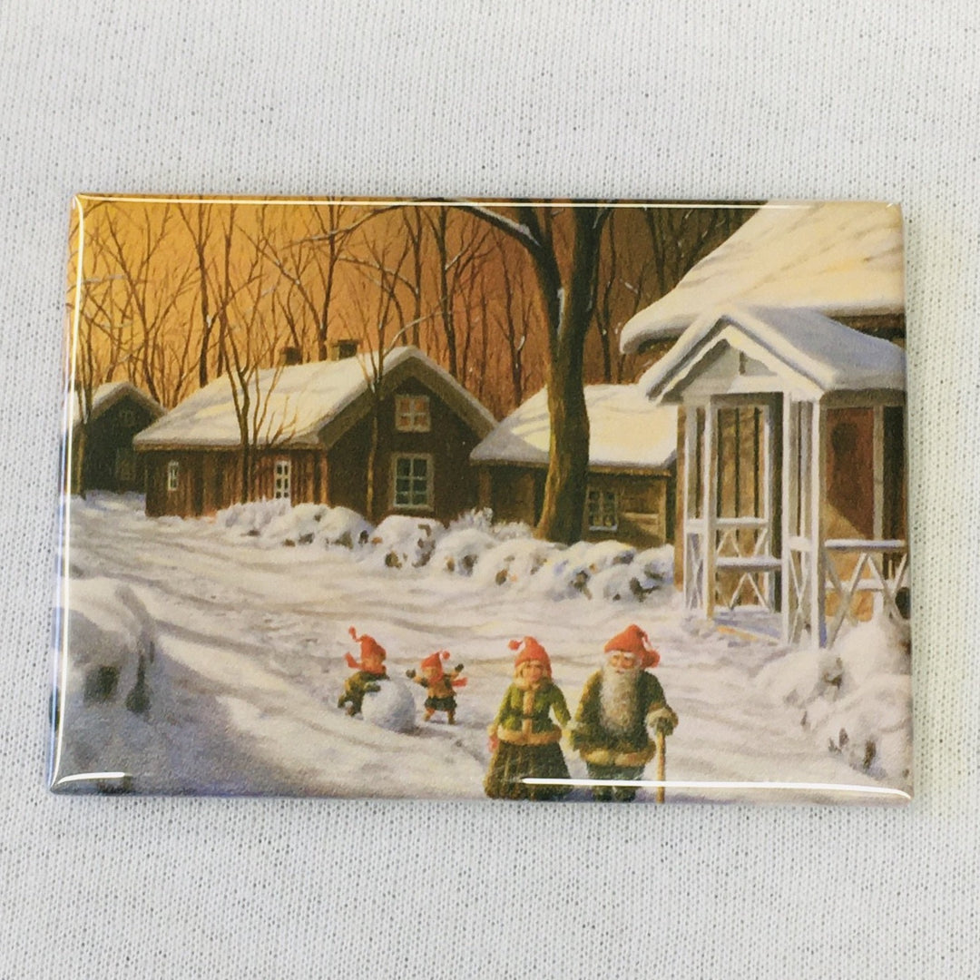 Rectangle Magnet, Jan Bergerlind Tomte Family