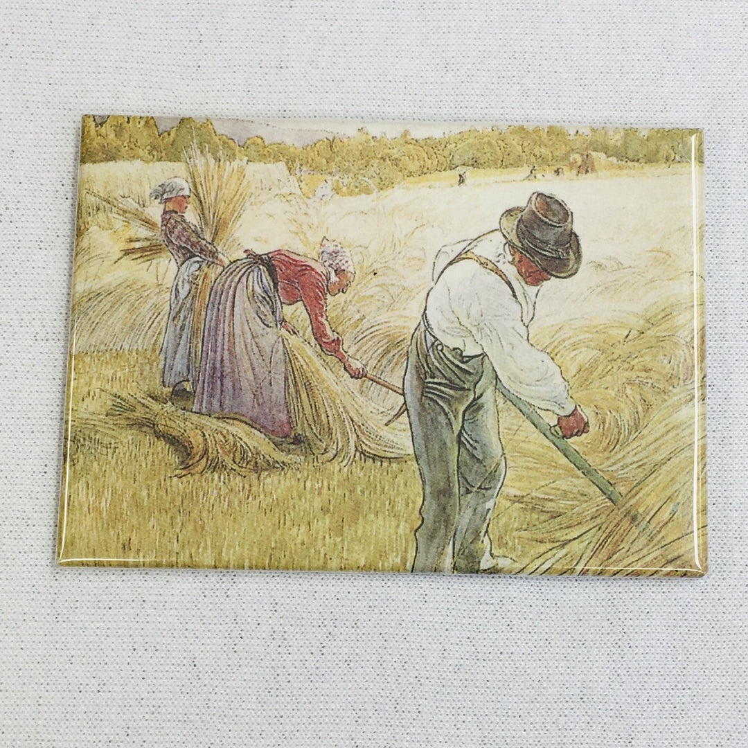 Rectangle Magnet, Carl Larsson Working in the field