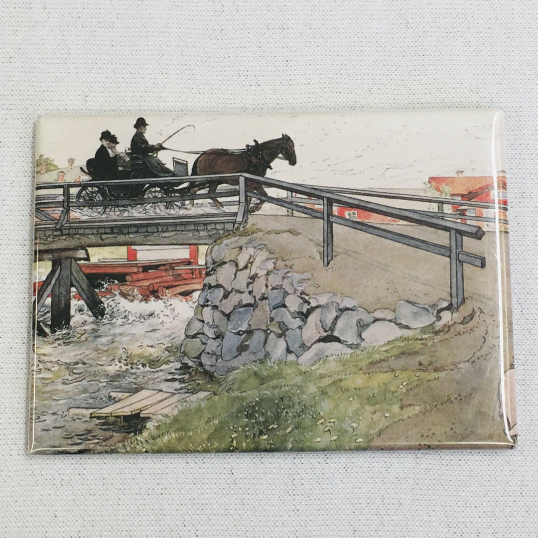 Rectangle Magnet, Carl Larsson The Bridge