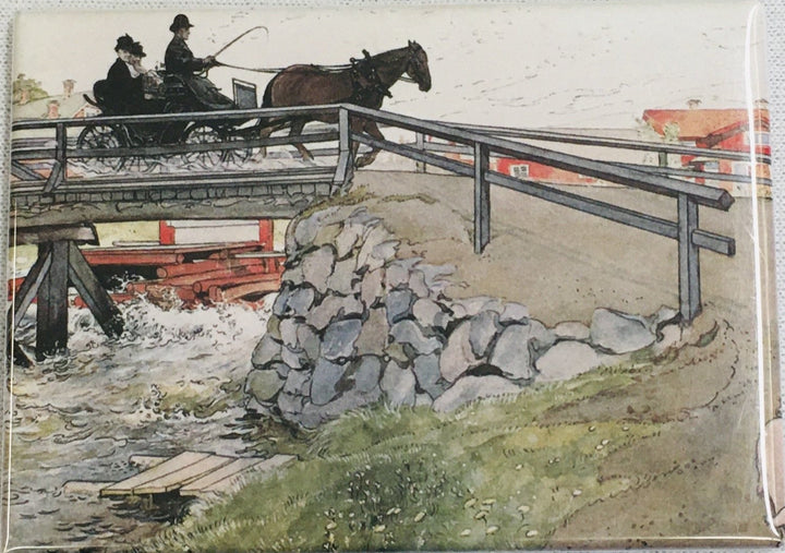 Rectangle Magnet, Carl Larsson The Bridge