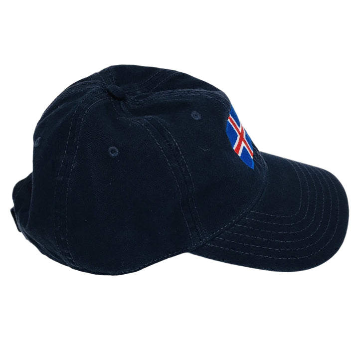 Iceland flag navy baseball cap