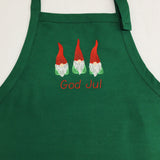 Apron - Embroidered God Jul Gnomes