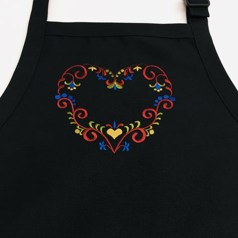 Apron - Embroidered Heart