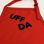 Apron - Embroidered Uff da