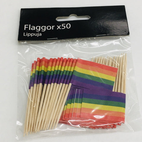 Rainbow Flag Toothpicks Package of 50