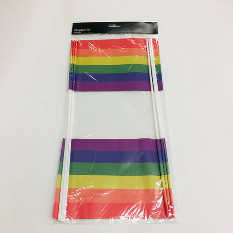 Rainbow Flags Package of 6