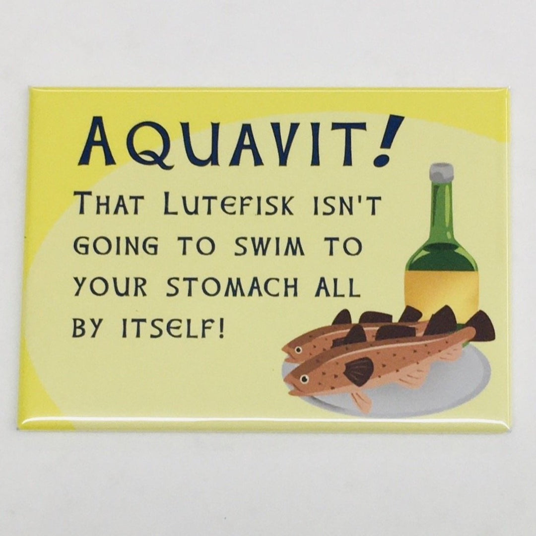 Rectangle Magnet, Aquavit Lutefisk