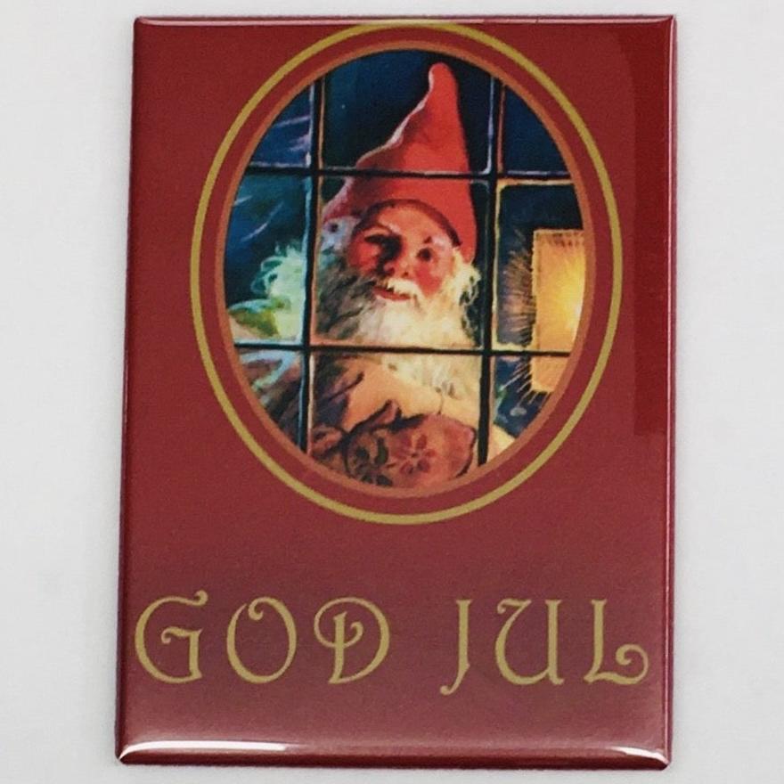 Rectangle Magnet, God Jul Tomte