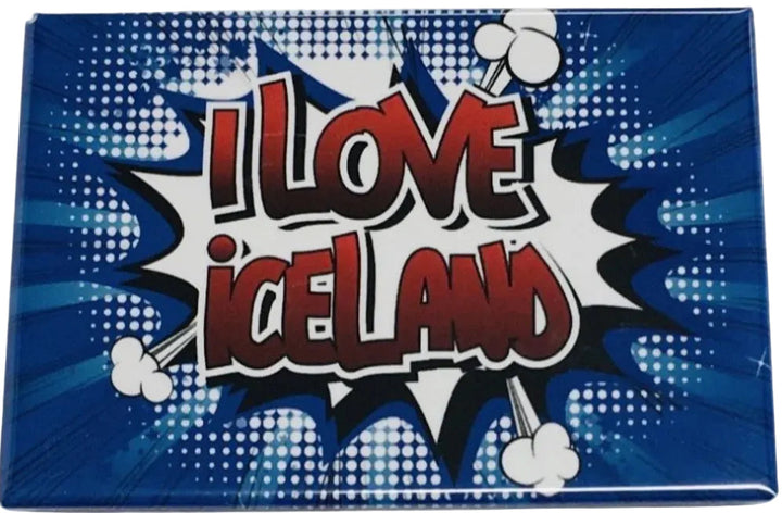 Rectangle Magnet, I Love Iceland