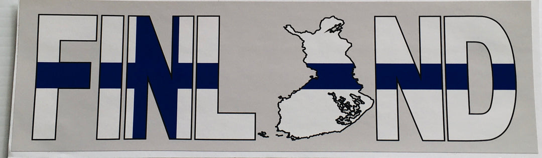 Bumper Sticker - Finland with map