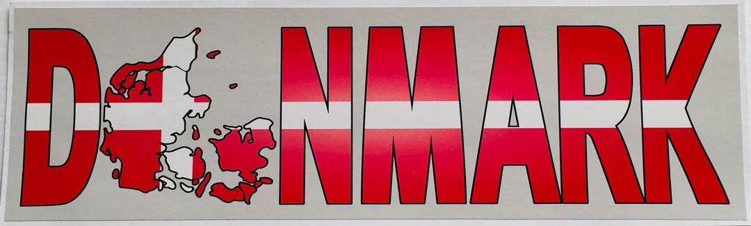 Bumper Sticker - Denmark with map