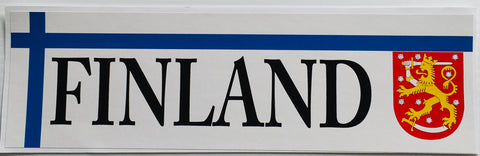 Bumper Sticker - Finland with crest