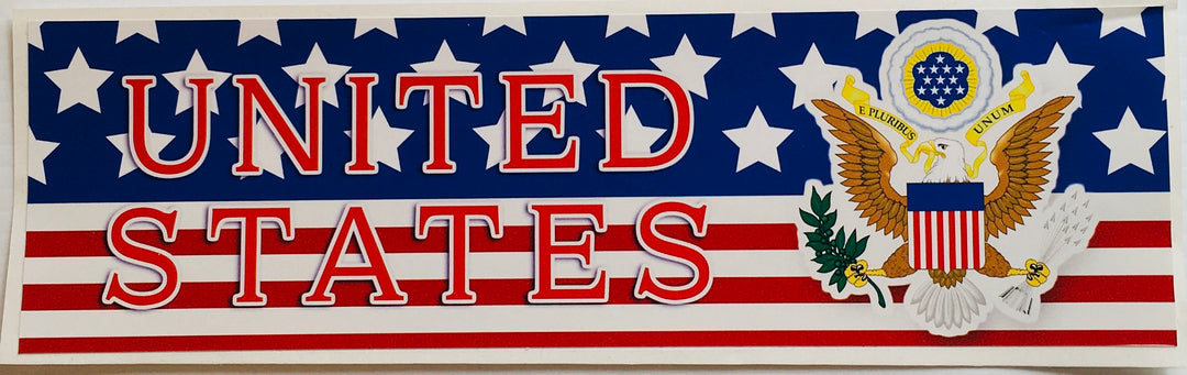 Bumper Sticker - United States with crest