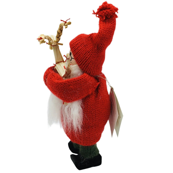 Swedish Tomte Man with Straw Goat