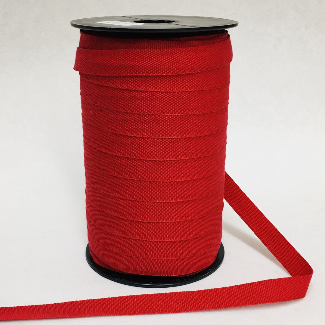 Fabric Ribbon Trim by the yard - Plain Red