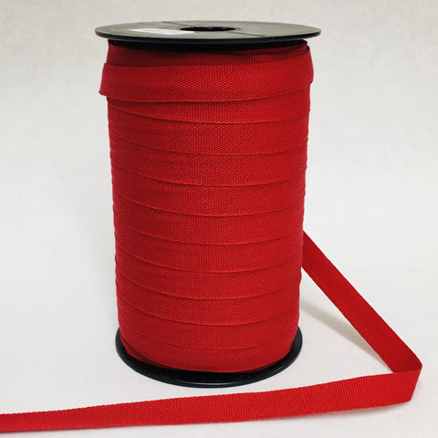 Fabric Ribbon Trim by the yard - Plain Red