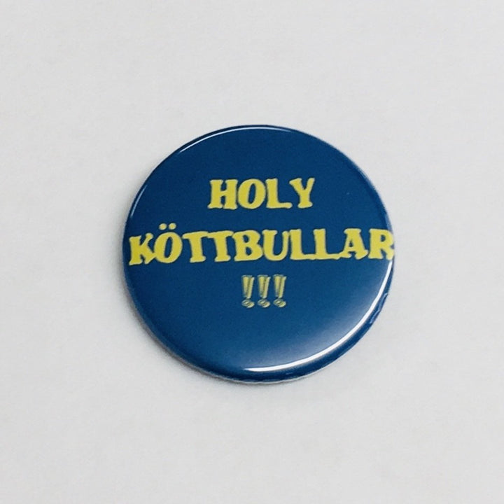 Holy Meatballs round button/magnet