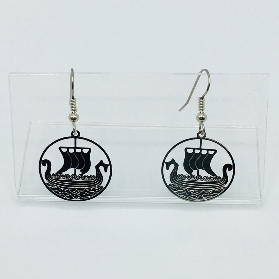 Viking Ship Earrings