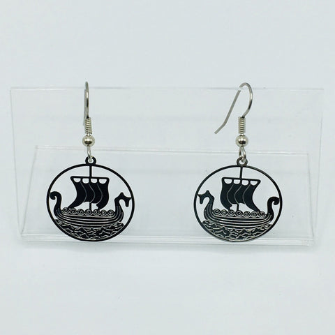 Viking Ship Earrings