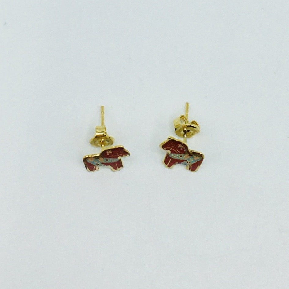 Dala Horse Earrings - Red Post or Hooks