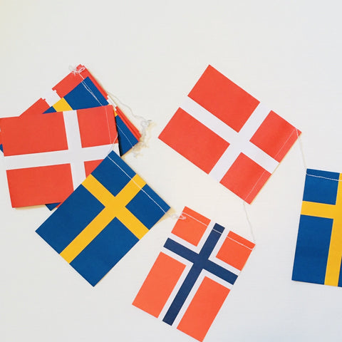 Scandinavia Flag Garland