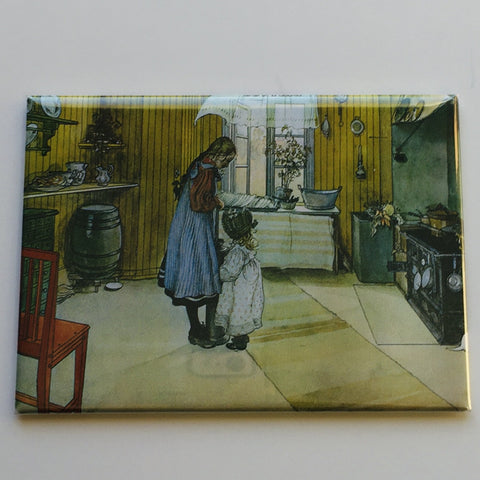 Rectangle Magnet, Carl Larsson the Kitchen