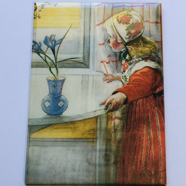 Rectangle Magnet, Carl Larsson Karin at the Window