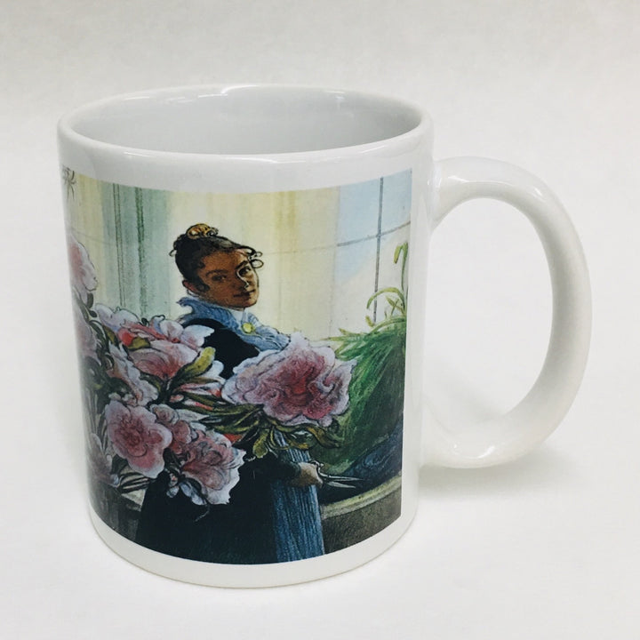 Carl Larsson Karin with Azaleas coffee mug