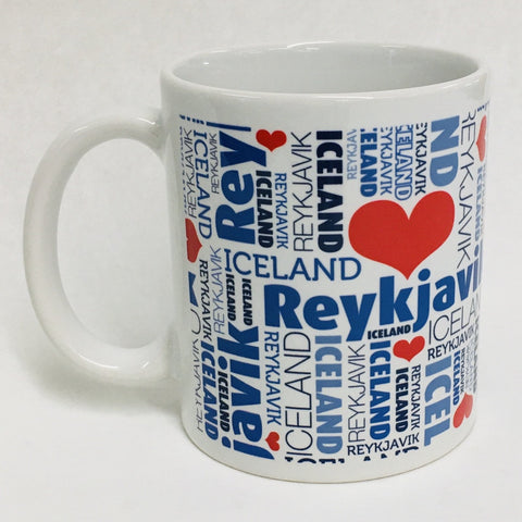 Love Reykjavik coffee mug