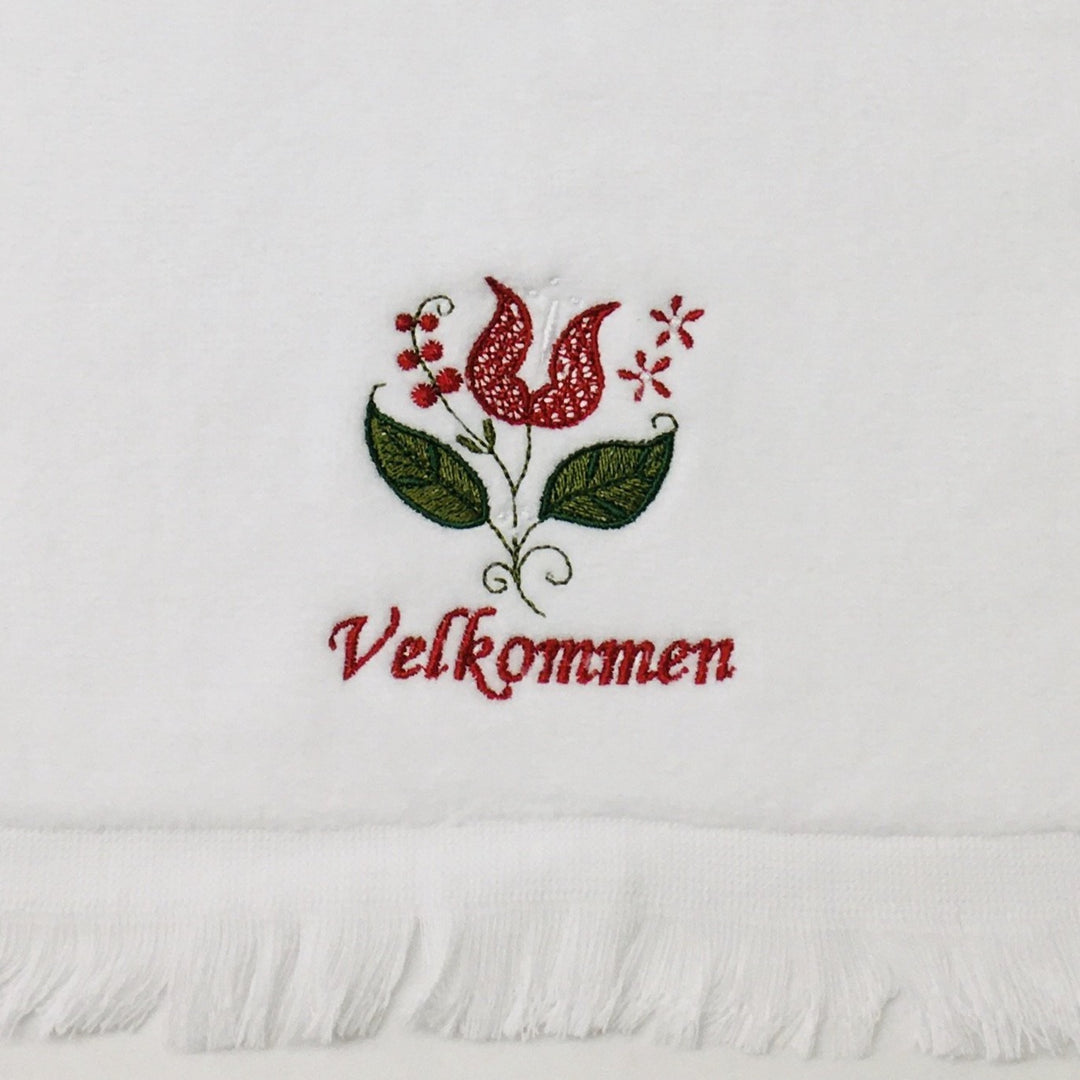 Finger tip towel - Velkommen Tulip Flower