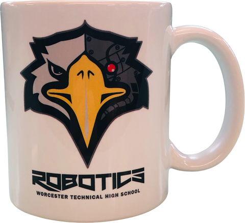 WTHS Robotics program coffee mug