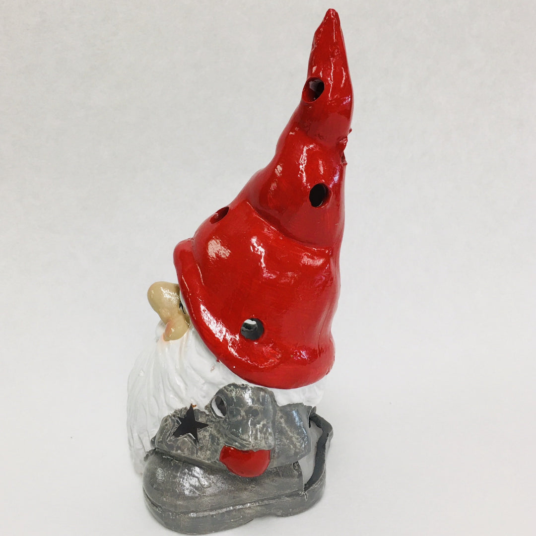 Ceramic Gnome Votive Candle Holder