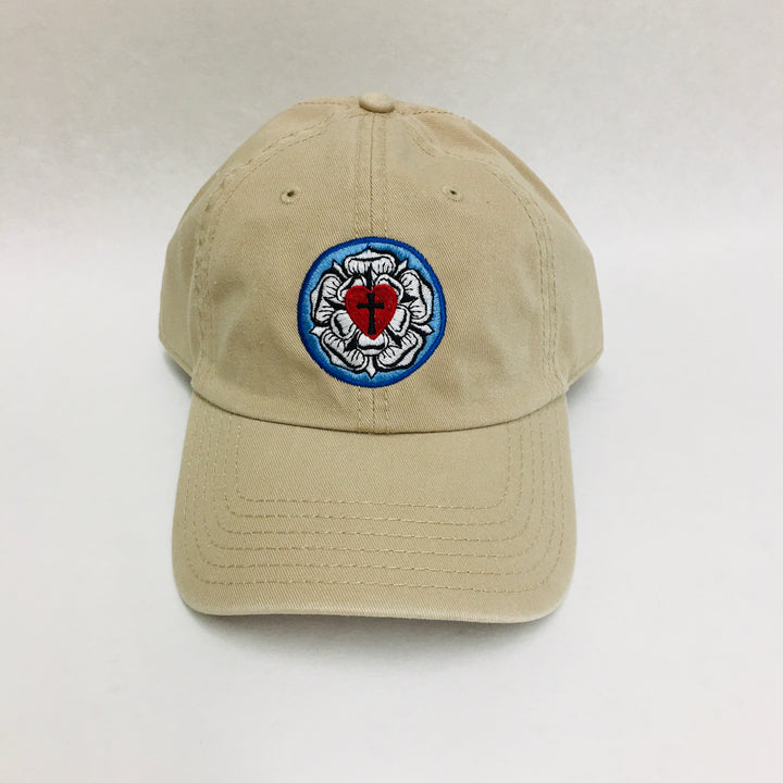 Lutheran rose baseball cap